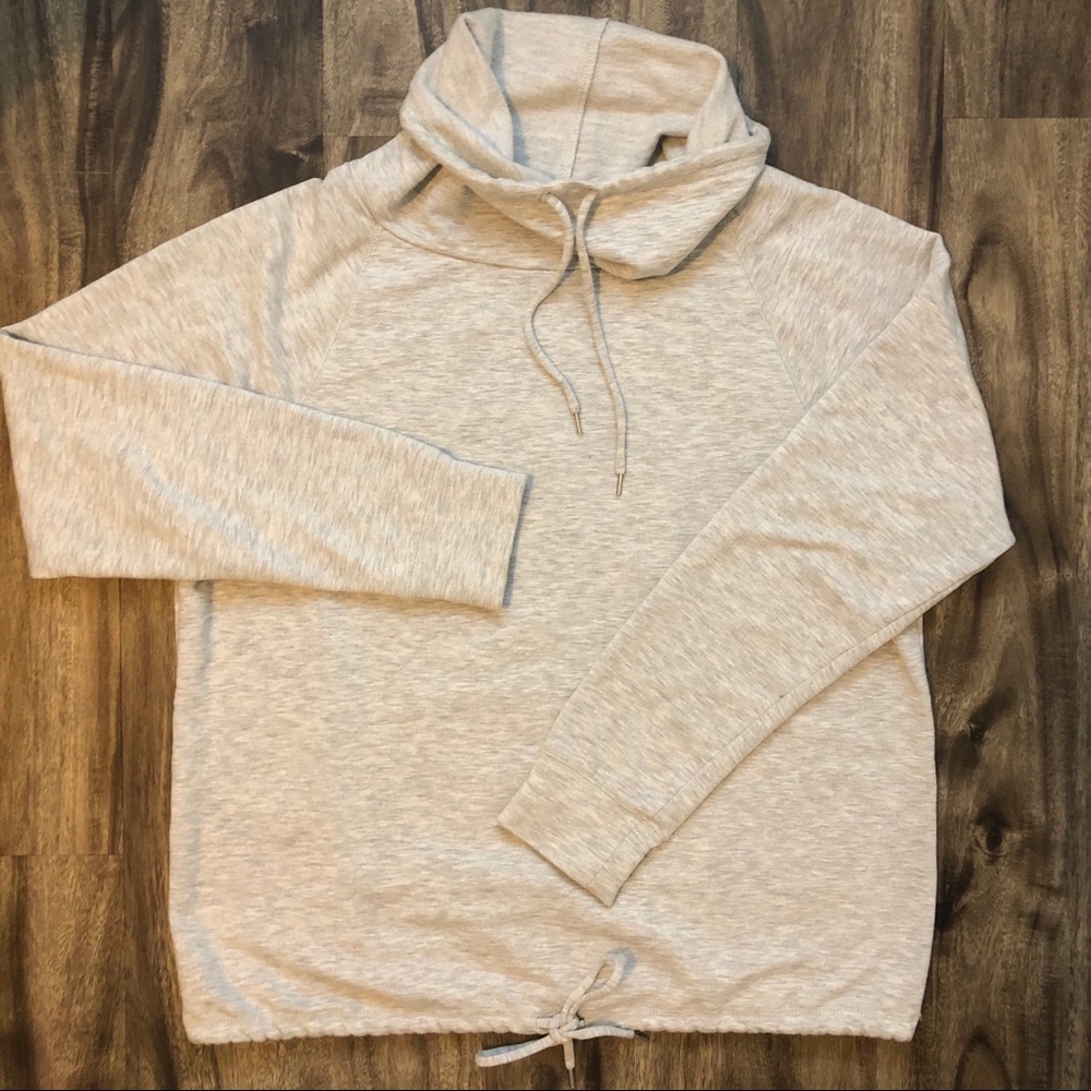 Athleisure/Althetic Cowl Neck Sweater